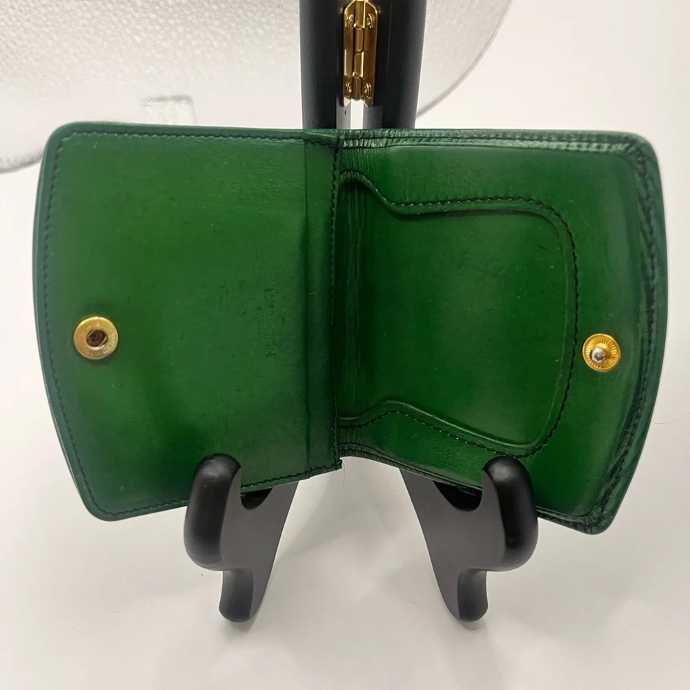 LOUIS VUITTON LV βMalletierβ Vintage Paris Green π EPI Vintage Card Holder EUC π - Picture 3 of 12